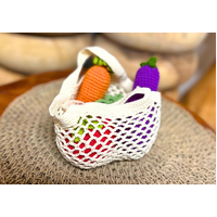 Crochet String Bag - Natural 21cmH