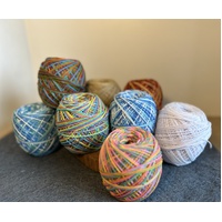 Crochet Cotton Ball - Variegated Vintage Colours