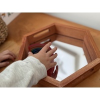 Hexagon Mirror Tray - Large