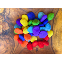 Felt Rainbow Oebble Pebbles 