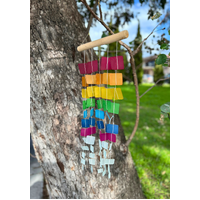 Rainbow Cascading Mobile Wind Chime