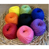 Crochet Cotton Ball Set of 8 - Rainbow