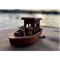 Wooden Peg Doll Tugboat