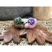 Felt Snail Pair