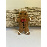 Gingerbread Man Finger Puppet - Felt