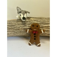 The Gingerbread Man and Wolf Story time Finger puppet set - Felt