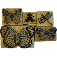 Block Stamps - Butterflies and Bugs