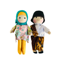 Cultural 16cm Dolls Boy & Girl Set - Muslim