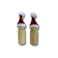 Christmas Peg Doll Pair