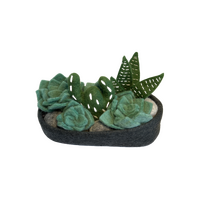 Felt Succulent Plant Garden