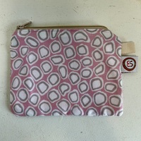 Emma Stenhouse Coin Purse [Fabric Design: Lotus Seeds - Pink & Grey]