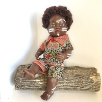 Painted Aboriginal Boy Doll